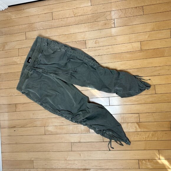HUDSON Army Green Ruched Side Pants Denim Size 30 - Picture 2 of 15